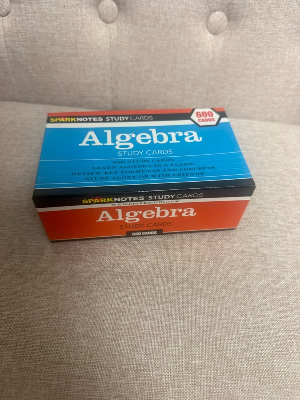 Spark Notes Algebra Study Cards 600 Cards Excellent Condition - Picture 3 of 4